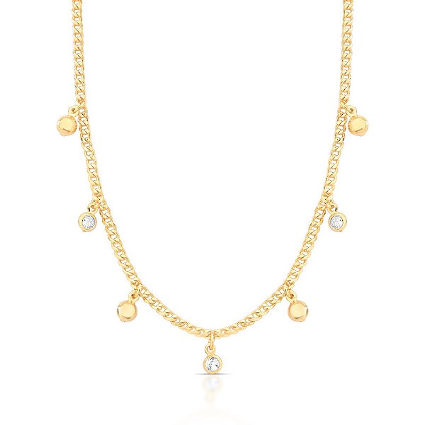 Colar choker pontos de luz