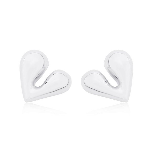 Brinco coração lovely