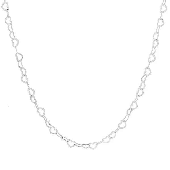 Colar corrente corações