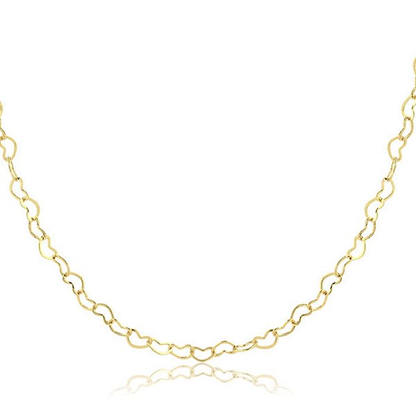 Colar corrente corações