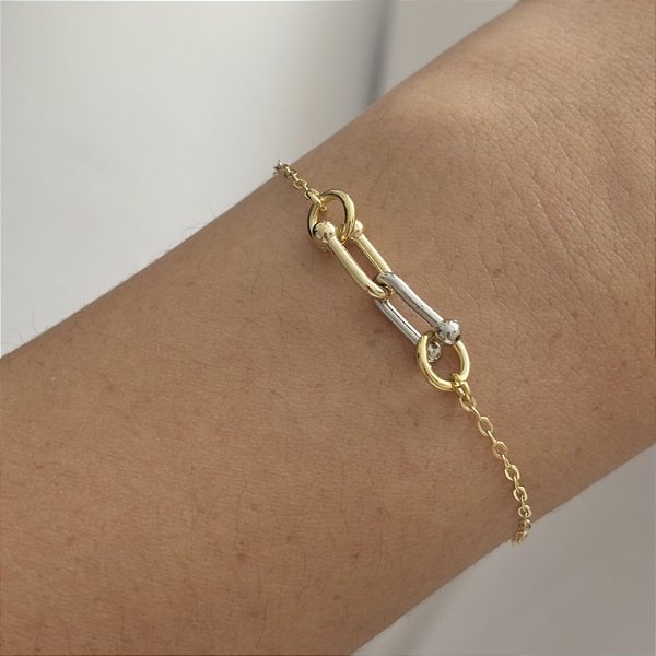 Pulseira elos duplos T