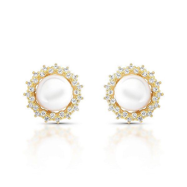 Brinco pérola clássico