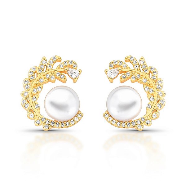 Brinco pérola ramos