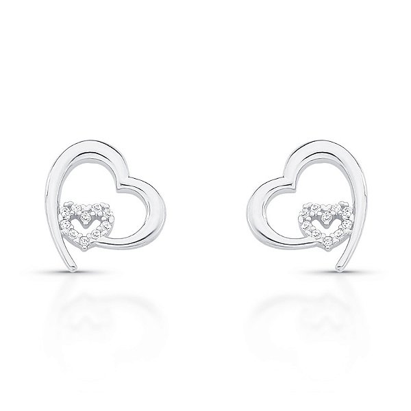 Brinco coração luz