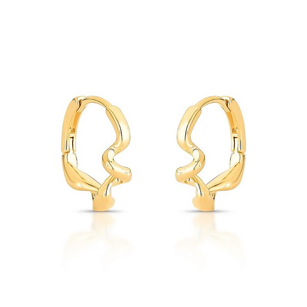 Brinco argola torcida