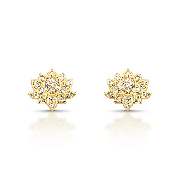 Brinco flor de lótus