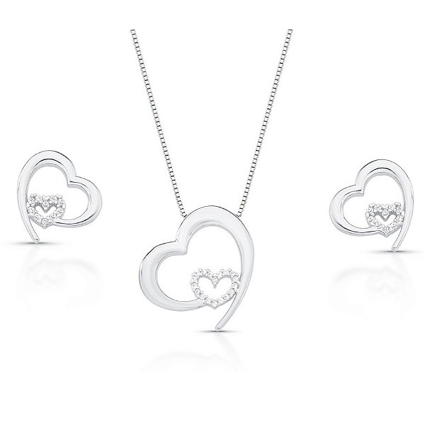 Conjunto coração luz