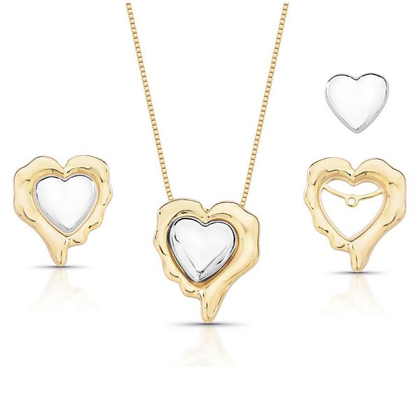 Conjunto coração sintonia