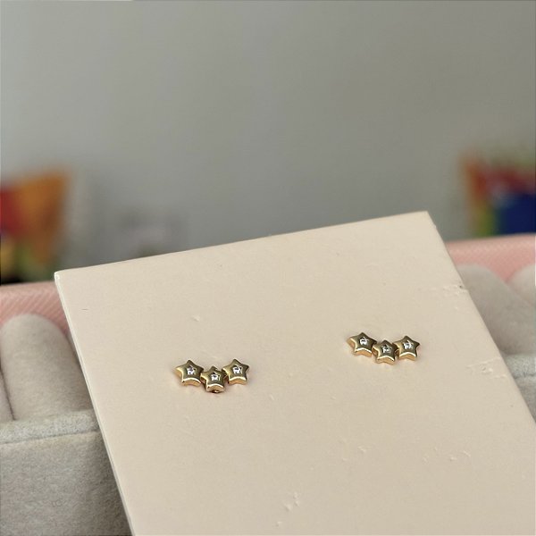 Brinco earcuff estrelas