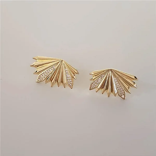 Brinco cristal pontas