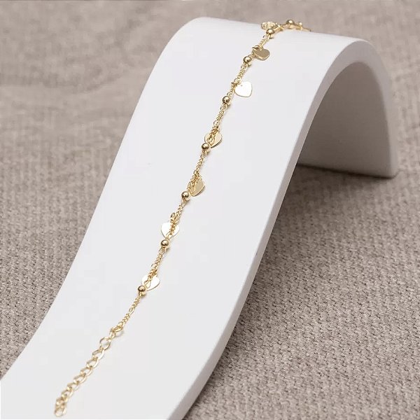 Pulseira infantil coração