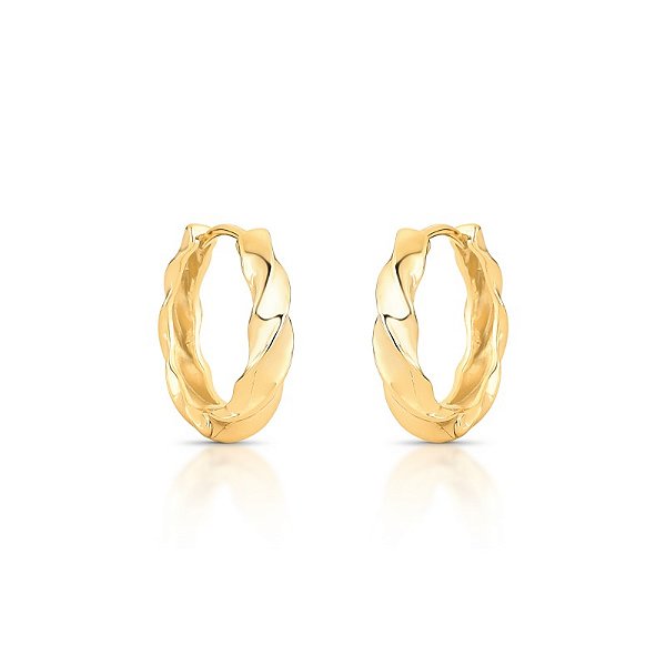 Brinco argola torcida