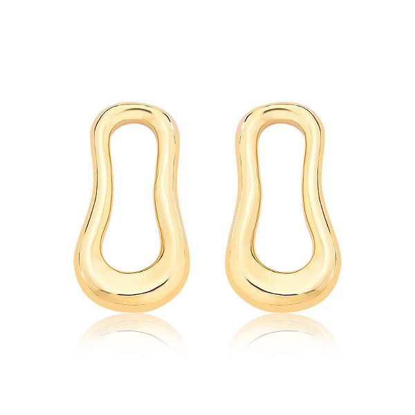 Brinco oval orgânico