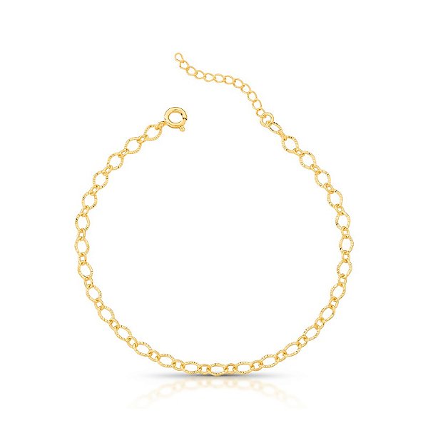 Pulseira elos trabalhado