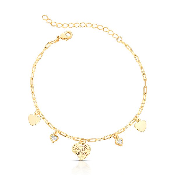 Pulseira coração lia