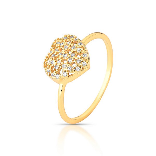 Anel coração carícia