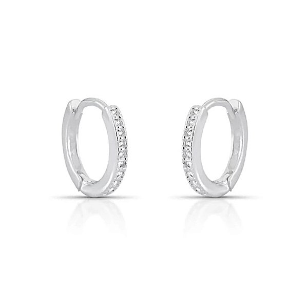 Brinco argola cristal