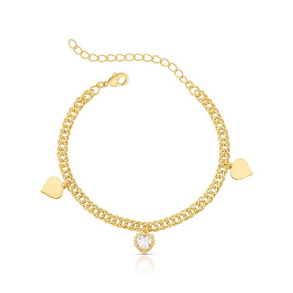 Pulseira corações