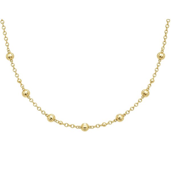Colar choker esferas