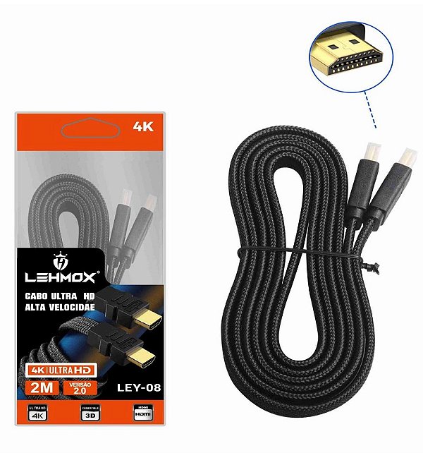 Cabo HDMI 2M 4K