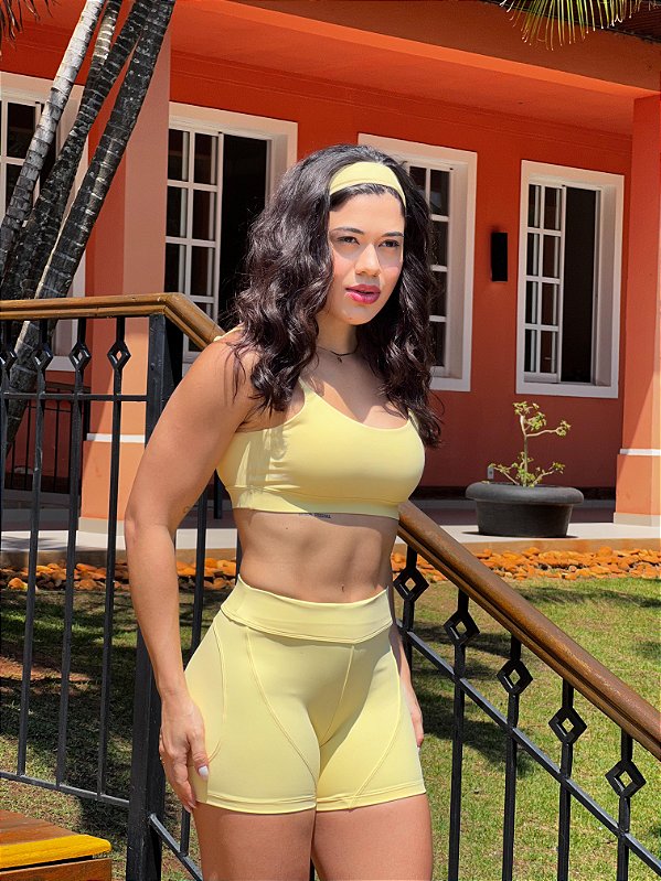 Conjunto short amarelo