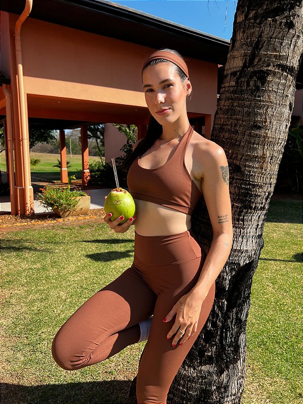 Conjunto frente única marrom