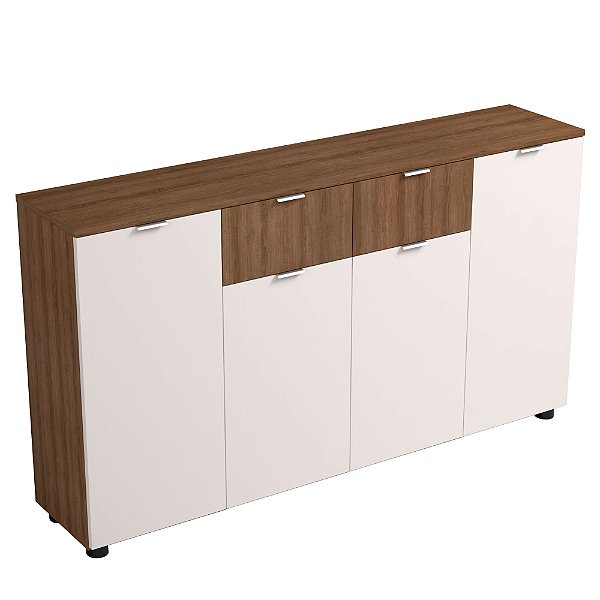 Aparador Com 4 Portas e 2 Gavetas 1600 X 860 X 355 Lamina Mel / Champagne OF