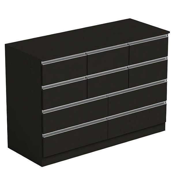 Comoda 10 Gavetas 1216 X 840 X 490 Grafite Intenso