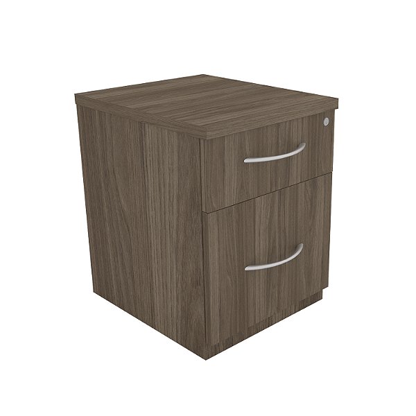 Gaveteiro Volante 1 Gaveta e 1 Gavetão GABINETTO Carvalho Munique - 400 x 475 x 500