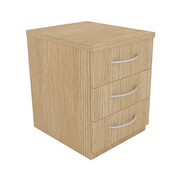 Gaveteiro Volante 3 Gavetas GABINETTO Carvalho Batur - 400 x 475 x 500