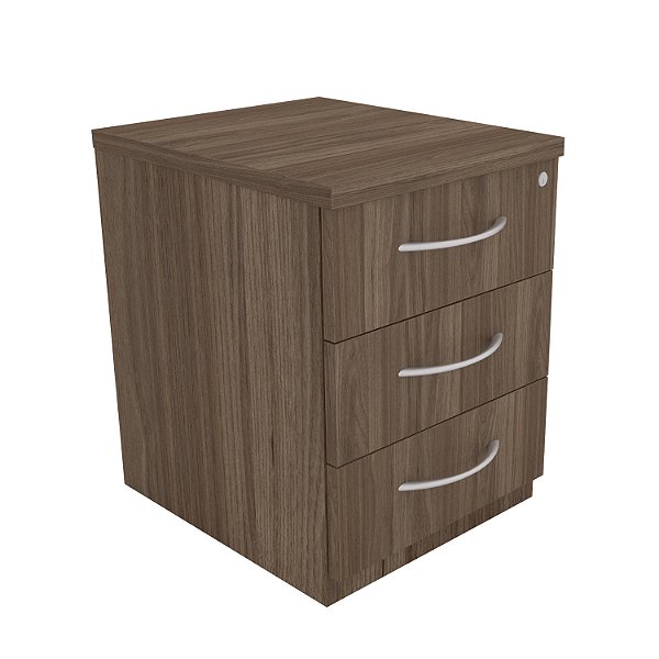 Gaveteiro Volante 3 Gavetas GABINETTO Carvalho Munique - 400 x 475 x 500