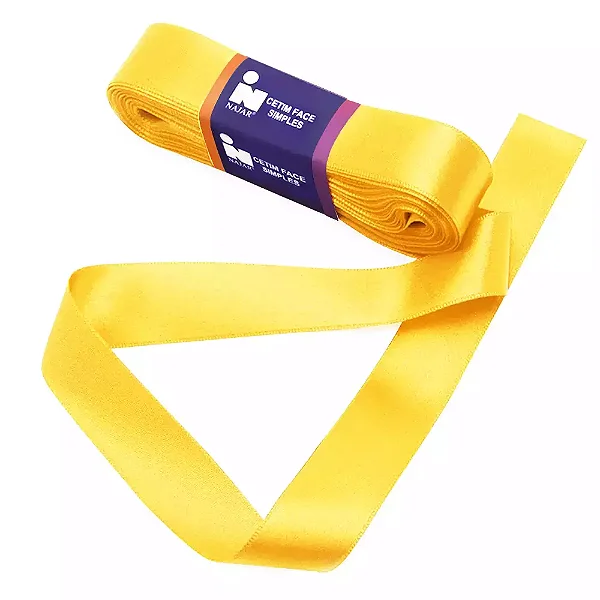 Fita de Cetim Najar Nº 5 C/10m x 22mm Cor 15 Ouro
