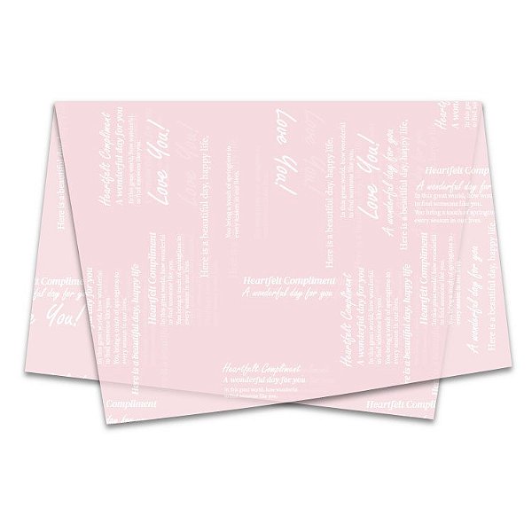 Poli Sujinho Decorado Mate London Rosa Quartz 49x69cm Xingó Embalagens