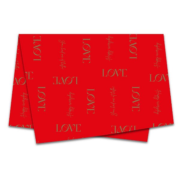Poli Sujinho Decorado Mate London Vermelho 49x69cm Xingó Embalagens