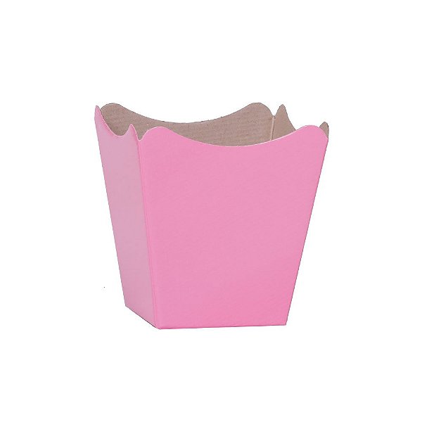 Cachepot Paper Pote 11 Liso Rosa Gerbera Xingó Embalagens