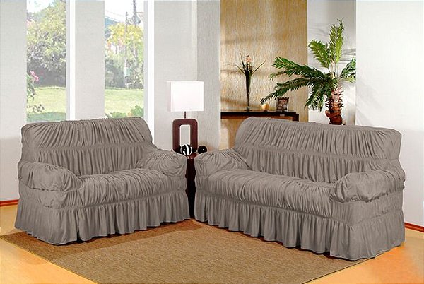 CAPA P/ SOFÁ CLASSIC 3 E 2 LUGARES 16 ELÁSTICOS