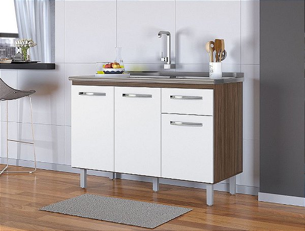 BALCÃO COPA 1,19m MDP, COM PÉ.