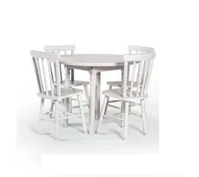 Mesa Madeira Maciça 4 cadeiras