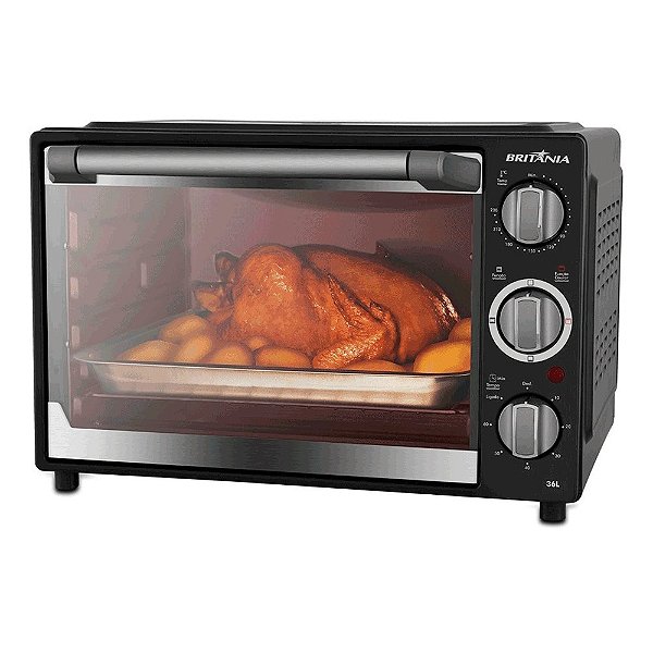Forno Elétrico Preto Britânia 36L