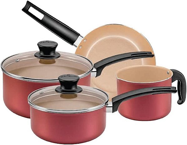 Jogo de Panelas 4 peças Magnific Cereja Antiaderente Panelux