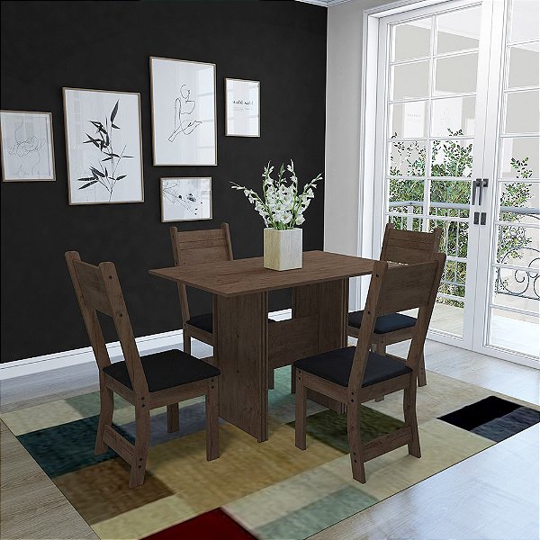Conjunto Mesa New Charm c/4 cadeiras