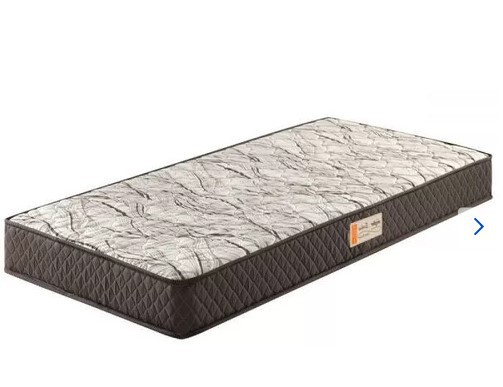Colchão Solteiro Ecoflex com Espuma D20 Ecoline Marrom/Cinza