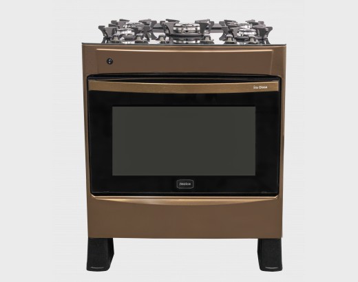 FOGÃO IRIS GLASS 5 BOCAS GOLDEN ROSE