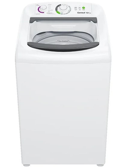 Lavadora de Roupas Consul 12Kg, Automática, Branca - CWH12BB
