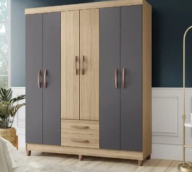 Guarda Roupa Ambar 6 portas