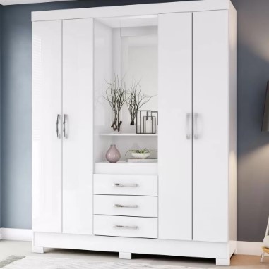 GUARDA ROUPA  4 PORTAS B24 BRIZZ