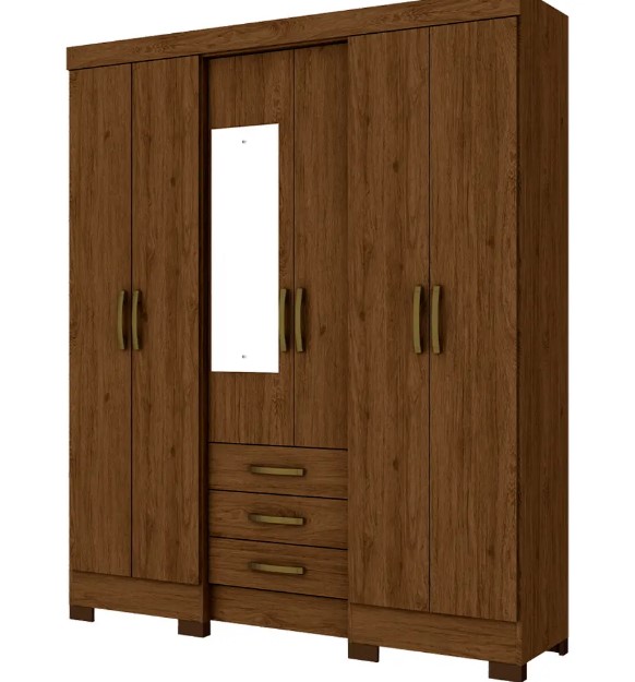 GUARDA ROUPA  6 PORTAS B23 BRIZZ