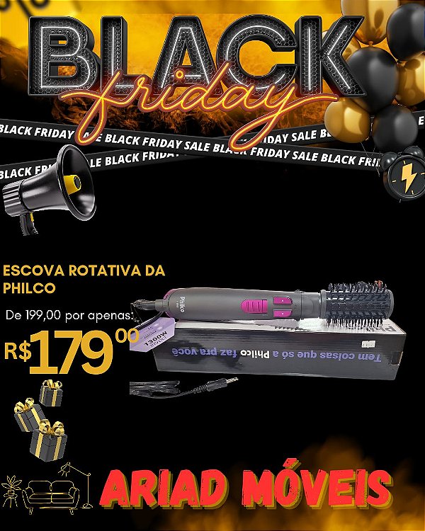 ESCOVA ROTATIVA DA PHILCO