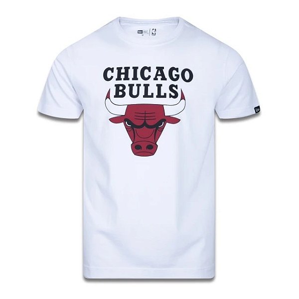 Camiseta New Era Nba Chicago Bulls White