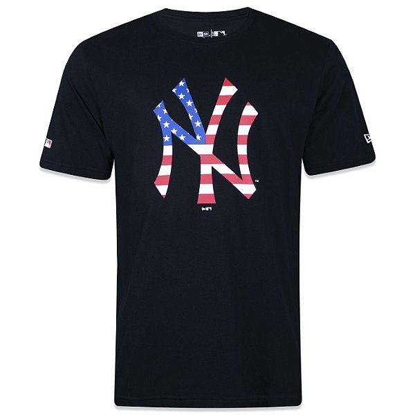 Camiseta New Era Usa New York Yankees Preta